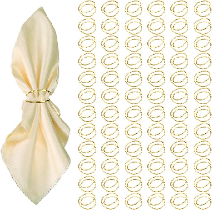 Gold Napkin Rings by FORESRUM