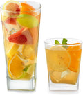 Libbey City Tumbler and Rocks Glass Set, Elegant Drinkware Glasses Set by Libbey