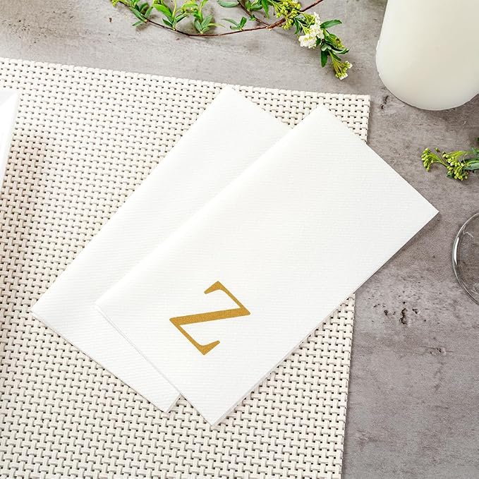 Luxenap 15.8 X 7.9 Inch Linen-Feel Guest Towels, 2000 Lettered Hand Towels - Image 6