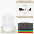 Graf Lantz - Bierfilzl Merino Wool Square Coasters Set of 6 - Midcentury - by GrafLantz