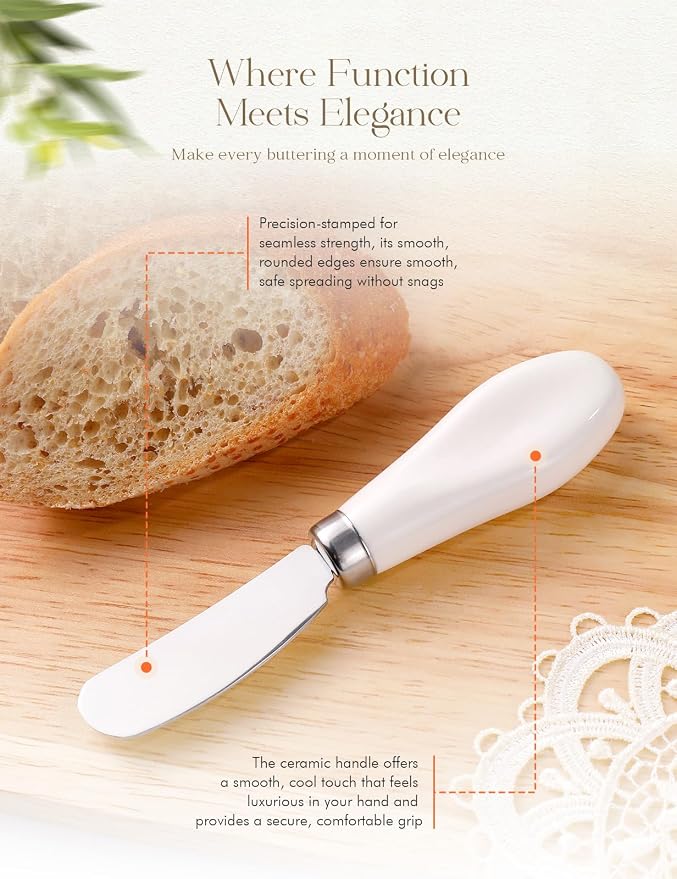 Stainless Steel Butter Spreader Knife 2 Pack - Image 2