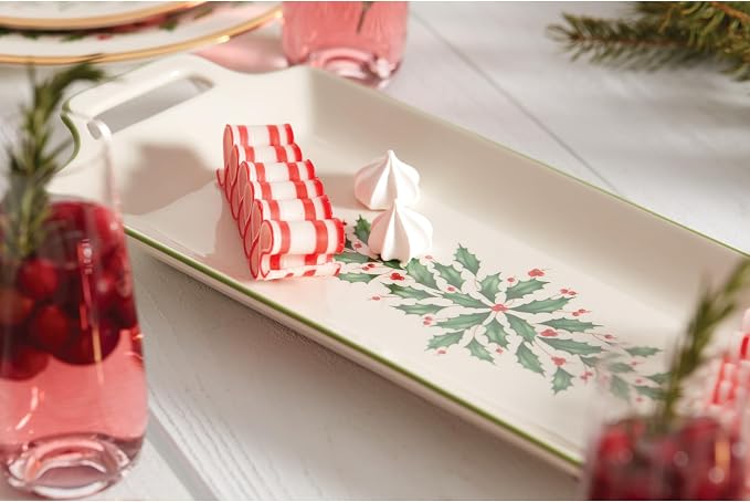 Lenox Holiday Ivory Christmas Porcelain Serving Tray | dishwasher safe | 16.5 - Image 4