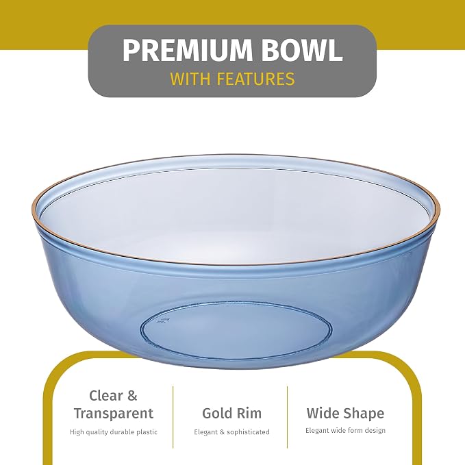 PLASTICPRO Plastic Party Plates Edge Collection Premium heavyweight Elegant - Image 6