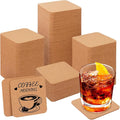130 Pieces 4 x 4 Inch Cork Coasters by Geytetqi
