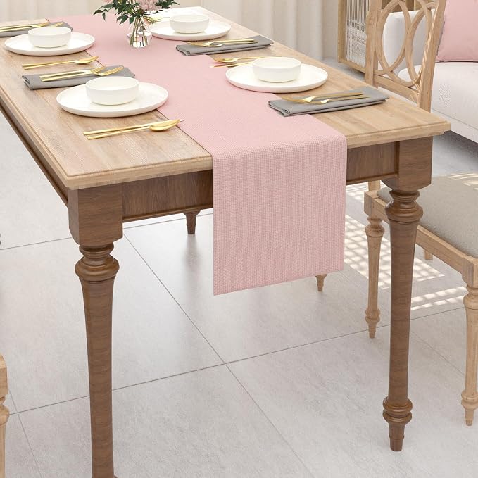 Dining Table Runner 2 Piece Fabric in 1 inches Kitchen Room Dinner Wedding - Image 2