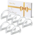 KPOSIYA Napkin Rings Set of 8, Metal Silver Napkin Rings Bulk by KPOSIYA