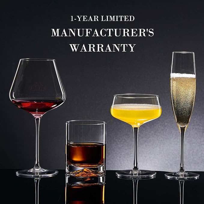 JBHO Martini Glasses, Crystal Coupe Glasses Set of 4, 10 Oz, Large and Fancy - Image 7