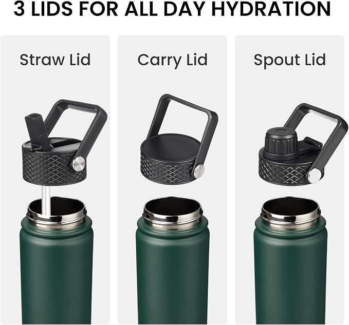 Konokyo 32 oz Insulated Stainless Steel Water Bottle - Image 4