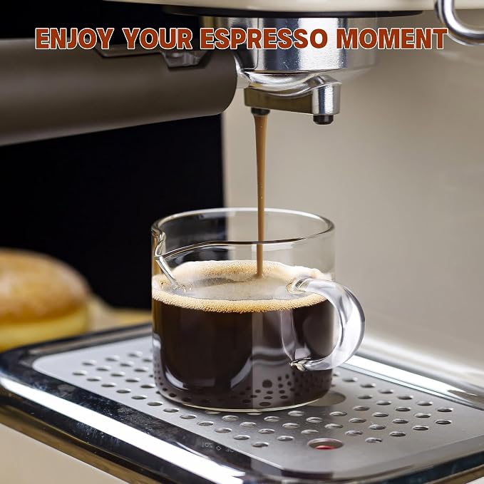 Gulex Espresso Cups Set of 4 Glass Coffee Cups - Image 3