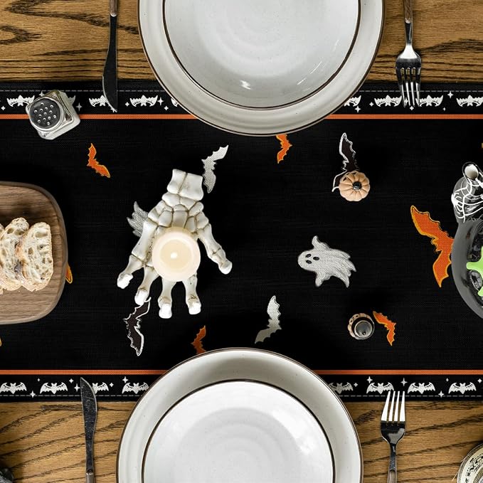 Artoid Mode 210 GSM Halloween Table Runner 13x72 Inch Home Party Decor | Wizard - Image 3