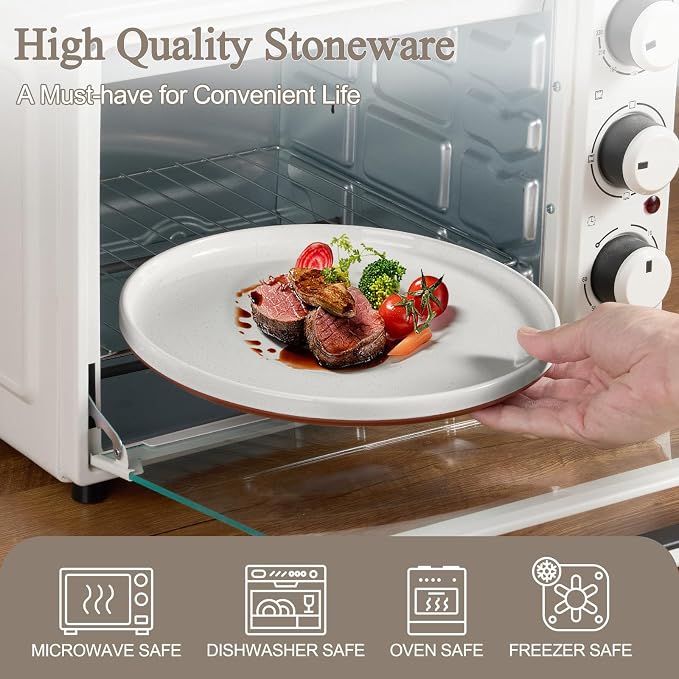 LIANYU Stoneware Dinnerware Set Service - Image 4