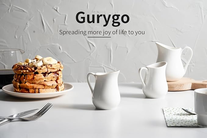 Gurygo 2 Pack 16 Oz Classic White Creamer - Image 7