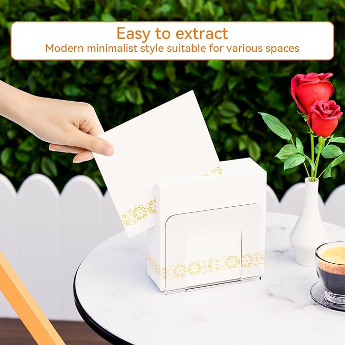 5x5 Upright Clear Napkin Holder - Image 4