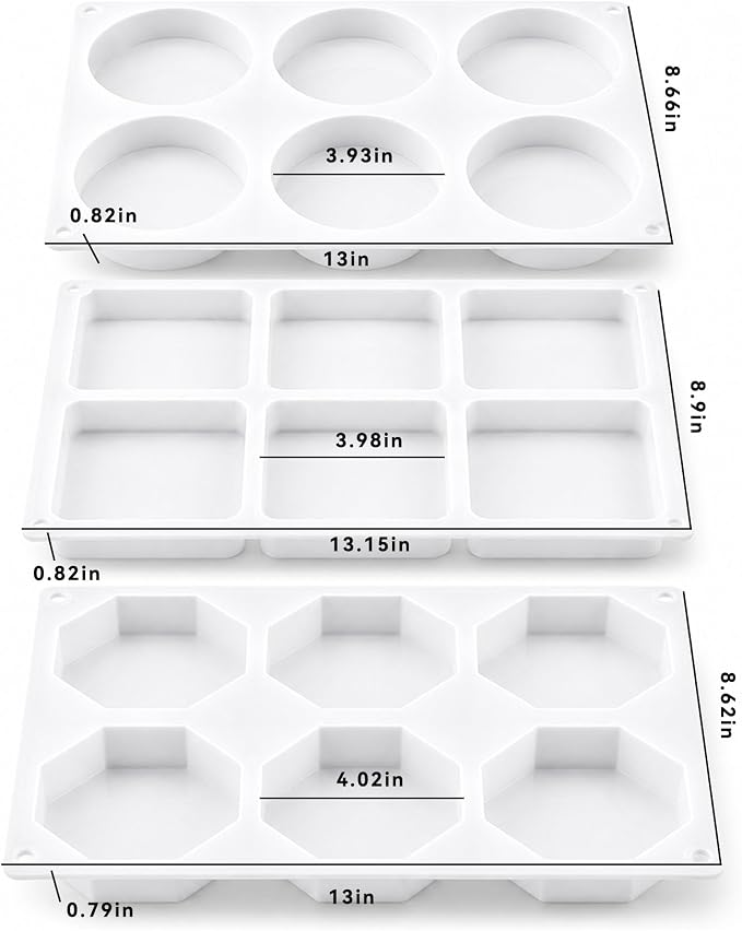 3 Shapes Large Coaster Molds for Epoxy Resin, Silicone Molds for Resin | 18 - Image 7