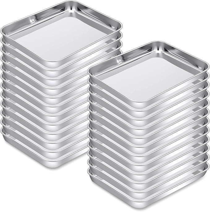meekoo 24 Pcs Baking Sheet Pan Cookie Sheet Set by meekoo