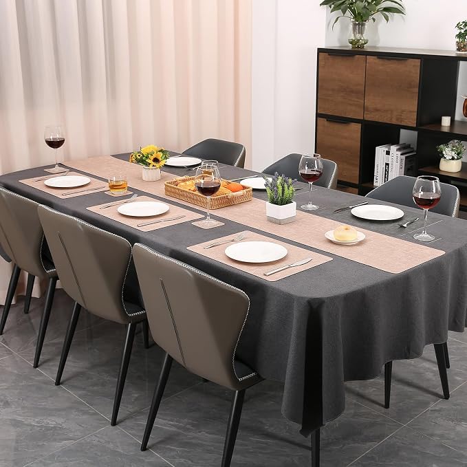 Table Runners 55 Inch Long, Dual-Sided Faux Leather Table Runner | Waterproof - Image 6