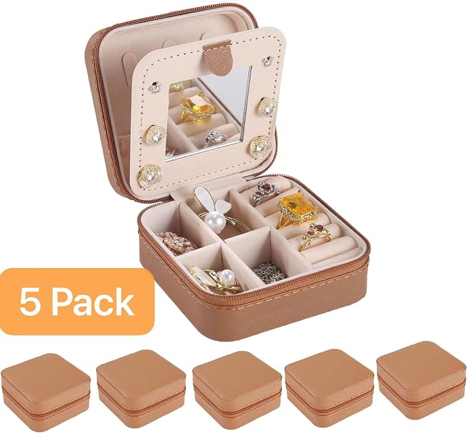 KElofoN Travel jewelry case Travel jewelry box Travel Jewelry Organizer Small - Image 2