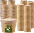 Fulmoon 100 Pack Paper Soup Containers by Fulmoon