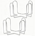 Coaster Holder 4.3 Inch Black Iron Metal Holder Storage Caddy by MOYODOR