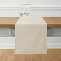 Solino Home Cotton Linen Dining Table Runner Linen Hemstitch, 14 x 108 in | by SolinoHome