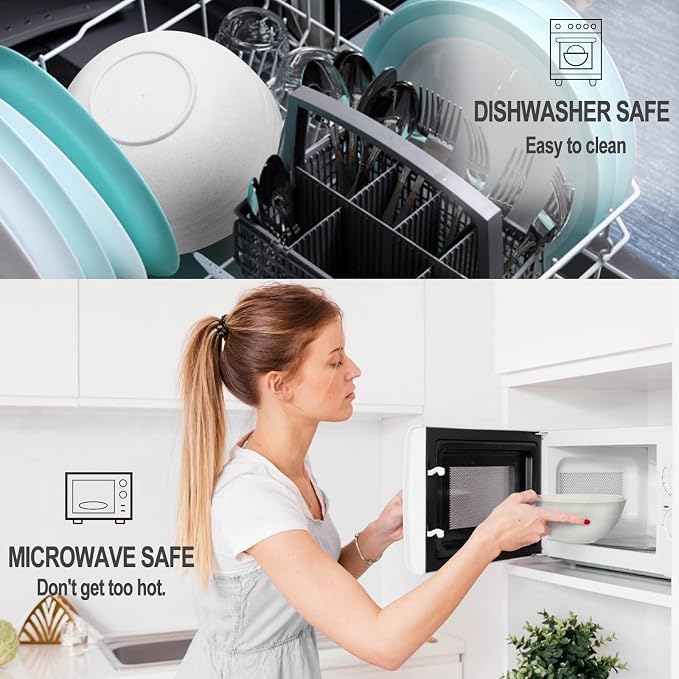 Unbreakable Cereal Bowls 30 OZ Ramen Bowl Microwave and Dishwasher Safe - Image 6