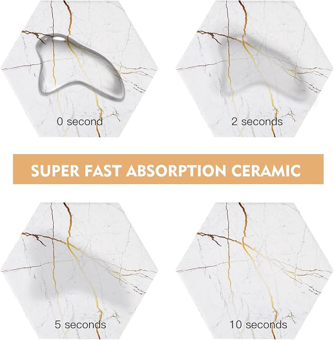 Marble Coasters for Drinks Absorbent - Image 5