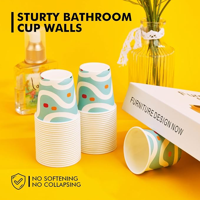 RACETOP 3 oz Bathroom Cups 300 Pack, Small Paper Cups, Disposable, Mini - Image 6