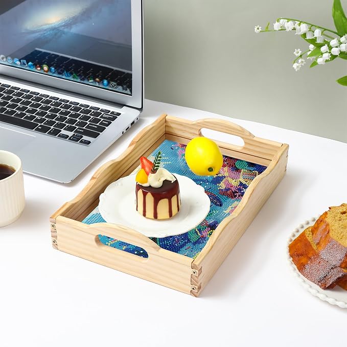 EWJRNSF Diamond Art Kits for Adults Wooden Serving Trays - Image 6
