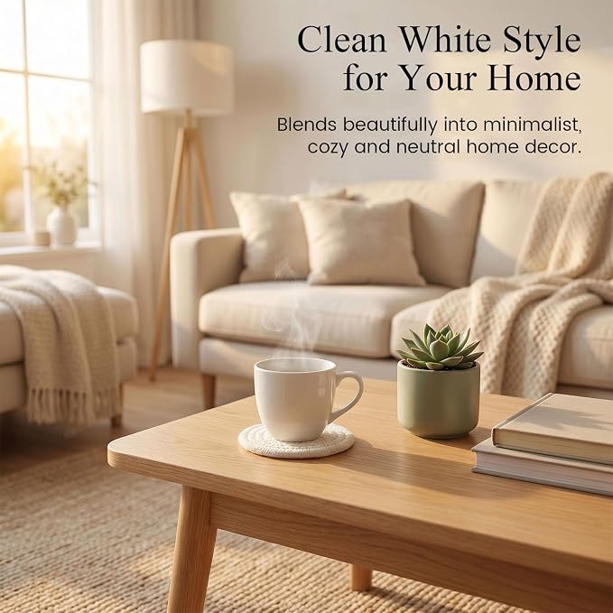 DomeStar Drink Coasters Set of 6, 3.5 Inch, Boho Furniture and Modern Farmhouse - Image 4