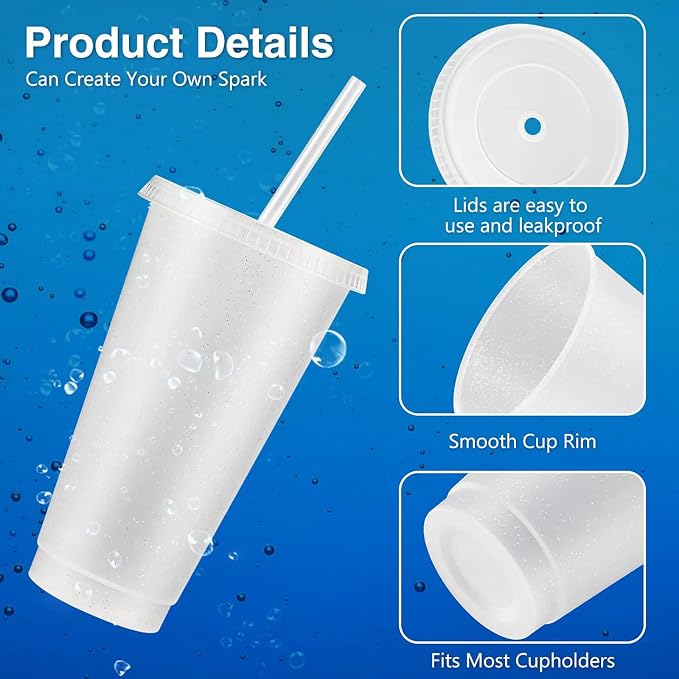 Amyhill 24 Pcs Reusable Cups - Image 3