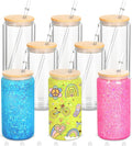8 Pack 16 Oz Sublimation Snow Globe Tumbler, Snow Globe Cups by Micellwuu