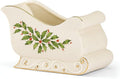Lenox Holiday Sleigh Christmas Candy Dish and Bowl | porcelain, chip resistant by Lenox