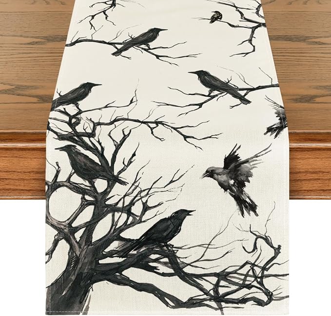 Artoid Mode 210 GSM Halloween Table Runner 13x60 Inch Home Party Decor | by ArtoidMode