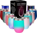 CHILLOUT LIFE 12 oz Stainless Steel Wine Tumbler by CHILLOUTLIFE