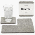 Graf Lantz - Bierfilzl Merino Wool Square Coasters Set of 4 - Granite - Absorbs by GrafLantz