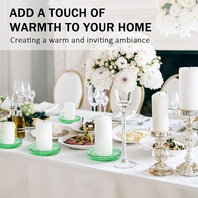 Modern Clear Glass Coasters Set of 8, Cute Coasters Table Mats - Image 4