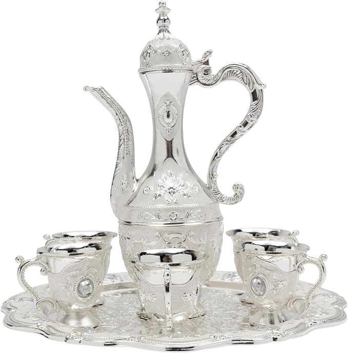 Turkish Tea Set, Vintage Coffee Pot by Unknown