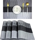 PIGCHCY Placemats, Washable Vinyl Woven Table Mats, Elegant Durable Placemats by PIGCHCY