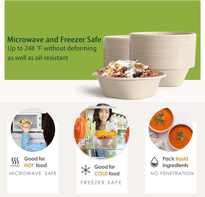 24 Oz Disposable Bowls, Paper Bowls Disposable - Image 6