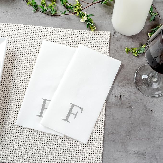 Luxenap 15.8 X 7.9 Inch Linen-Feel Guest Towels, 2000 Lettered Hand Towels - Image 6