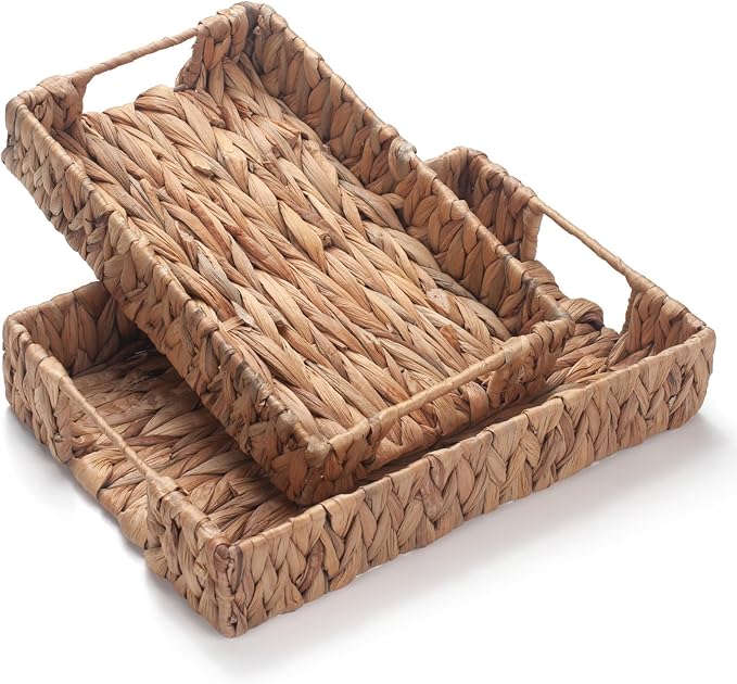 Water Hyacinth Rectangular Serving Tray by IVAILEXUS