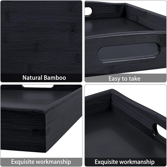 3 Pack Bamboo Serving Trays - Image 5