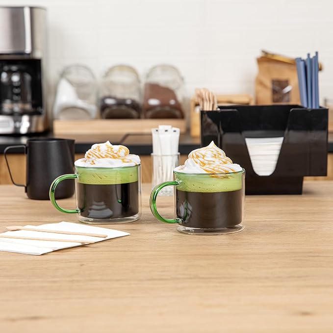 Restaurantware Coffee Cups 2 Pack of 11 oz Double Wall Glass Insulated Coffee - Image 7