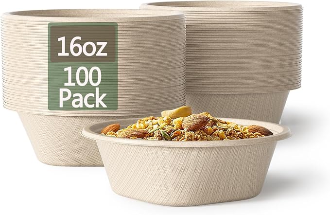 16 Oz Disposable Paper Bowls by Homestockplus