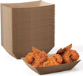 2lb Paper Food Trays, 100 Pack Disposable Paper Boat, Serving Boats, Food by JOLLYCHEF