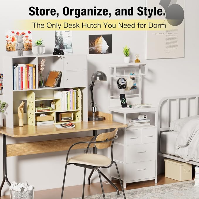 YGYQZ Adjustable Desktop Shelf Organizer, 3-Tier Expandable Desk Shelf - Image 4