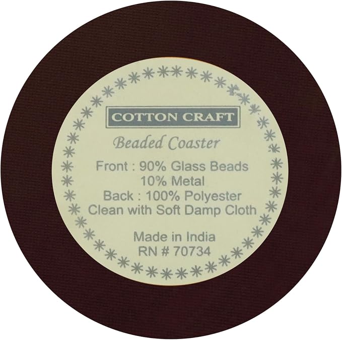 COTTON CRAFT Glitz Handmade Beaded Coaster - Image 7
