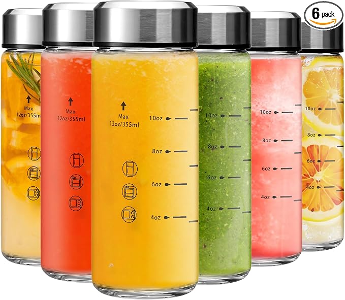 12oz Juice Bottles by Olivego