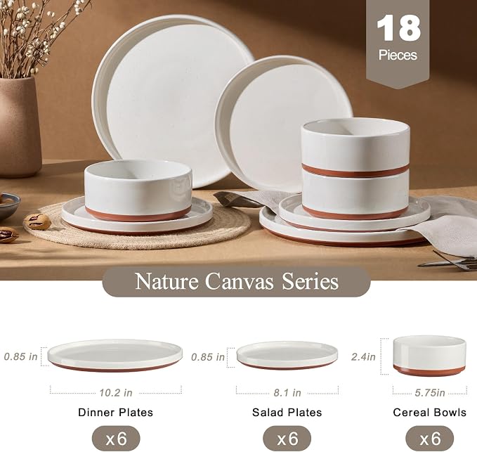 LIANYU Stoneware Dinnerware Set Service - Image 2