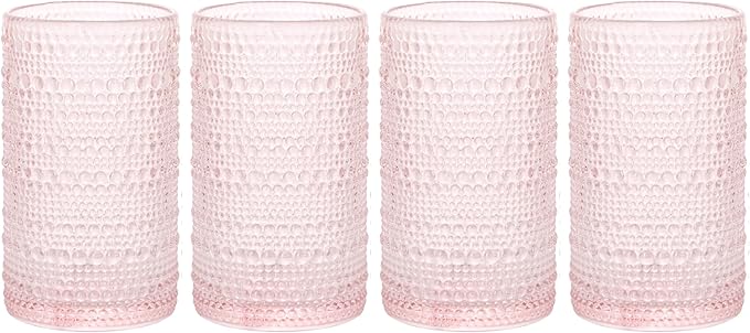 Glaver's Hobnail Drinking Glasses, Beaded Drinking Glasses, Bubble Glasses - Image 5